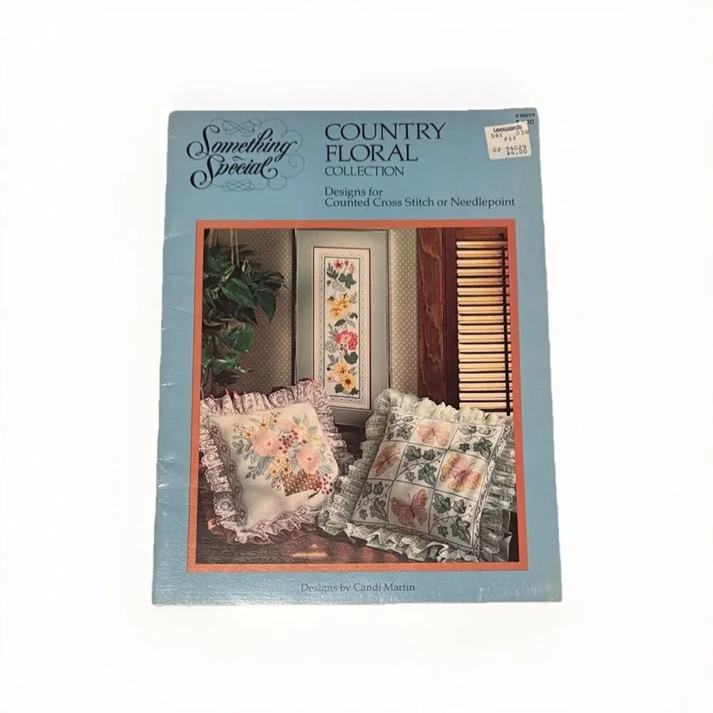 Country Floral Counted Cross Stitch Patterns Needlepoint Candi Martin Strawberry